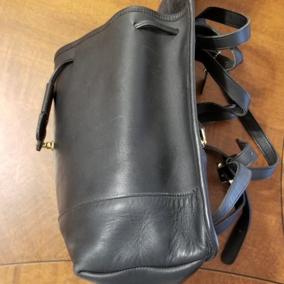 Vintage Coach black leather purse backpack #9791 main image 6